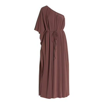 Georgie Belted One-Shoulder Maxi Dress