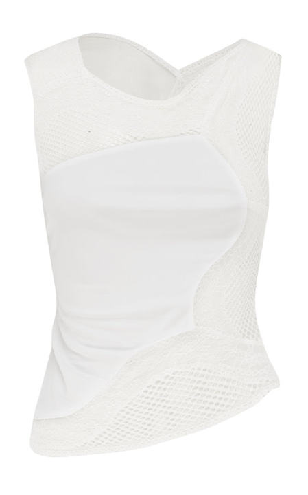 Contoured Meander Lace Tank Top展示图