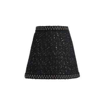 Sequined Boucle Mini Skirt