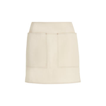 Soraia Cotton-Linen Mini Skirt