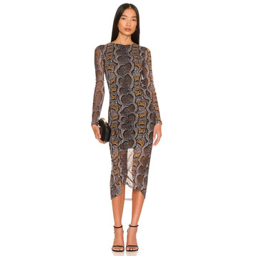 Norma Long Sleeve Snake Dress