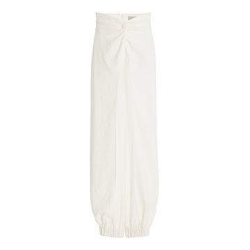 Raimondo Twist-Front Crepe Wide-Leg Pants