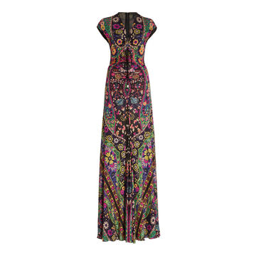 Floral-Print Jersey Maxi Dress