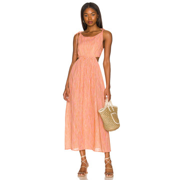 Cutout Tie Strap Midi Dress