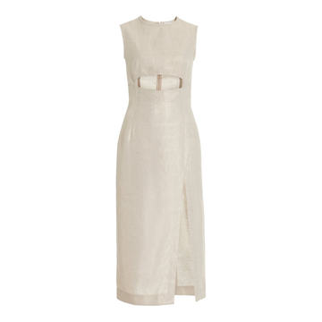 Cutout Linen Midi cress