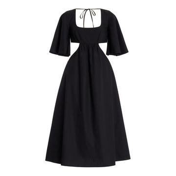 Cutout Cotton Midi Dress