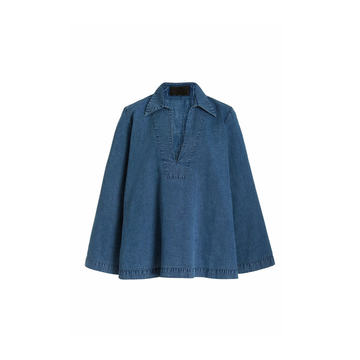 Paulette Cotton Chambray Shirt