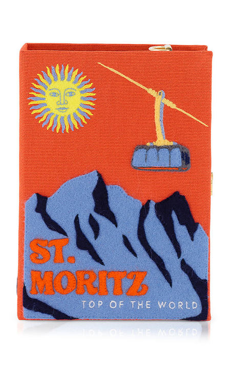 St Moritz Orange Book Clutch展示图