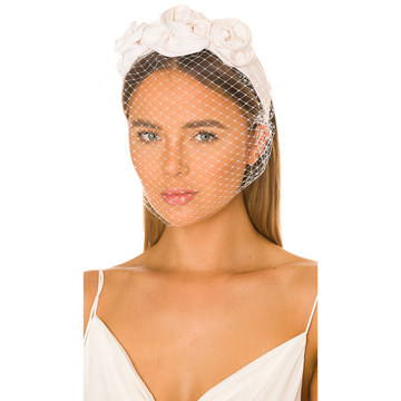 Triple Rosette Voilette Headband