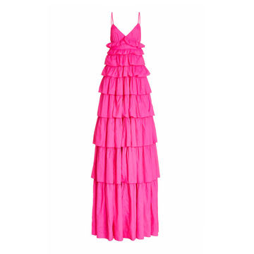 Rylie Tiered Nylon Maxi Dress