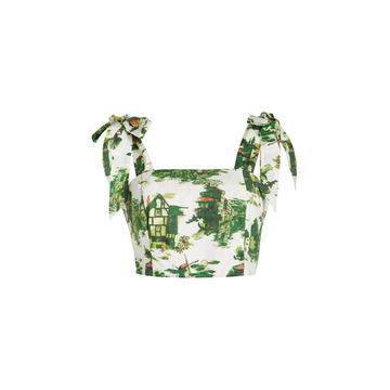 Jill Printed Cropped Top