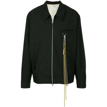 chain detail shirt jacket