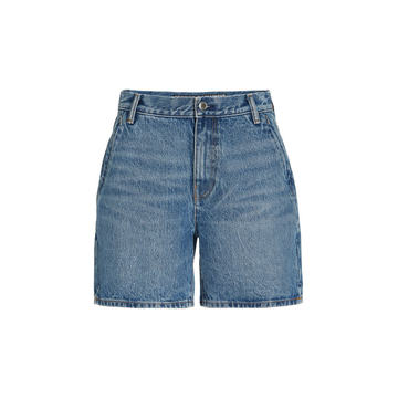 Shorty High-Rise Rigid Denim Shorts