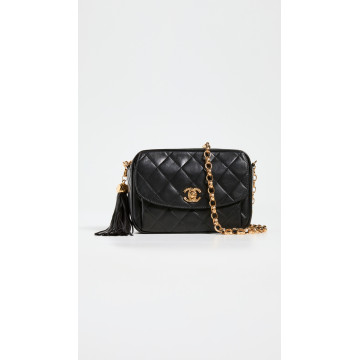 Chanel Black Lambskin Pocket Camera Mini Bag