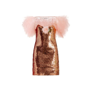 Sequin Mini Slip Dress And Bolero