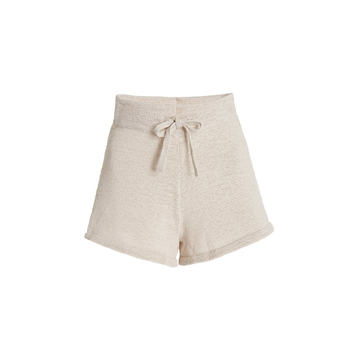 Mikeah Cotton-Blend Knit Shorts