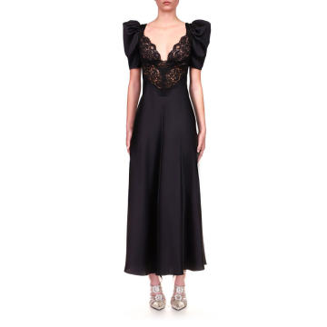 Silk Satin Lace Gown