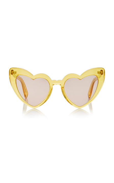 Loulou Heart-Shaped Acetate Sunglasses展示图