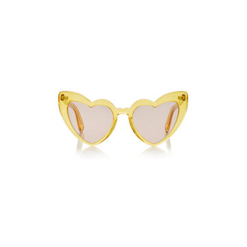 Loulou Heart-Shaped Acetate Sunglasses