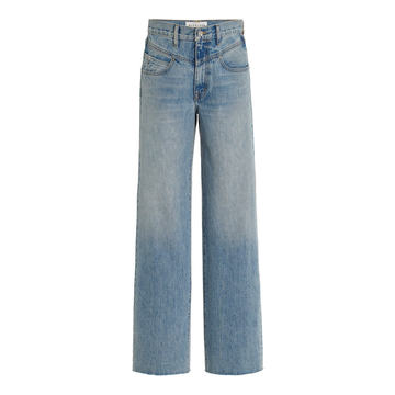 Grace Double-Yoke Rigid High-Rise Wide-Leg Jeans