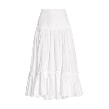 Tisbury Cotton-Poplin Midi Skirt