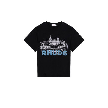 RHUDE CASINO TEE IN VINTAGE BLACK 셔츠