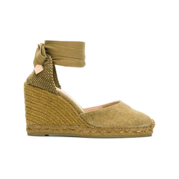 lace-up espadrille wedges