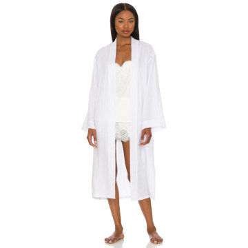Linen Solid The Long Robe