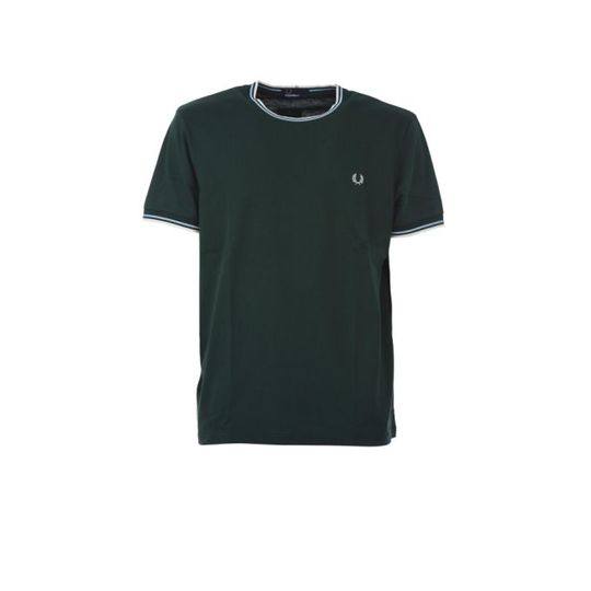 Fred Perry Green Twin Tipped T-shirt展示图