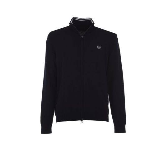 Fred Perry Blue Zip-through Cardigan展示图