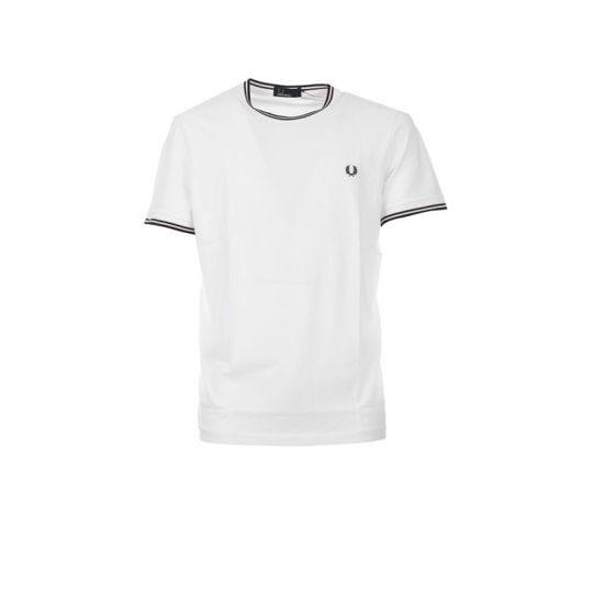 Fred Perry White Twin Tipped T-shirt展示图