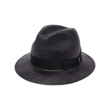 编织饰带绅士帽