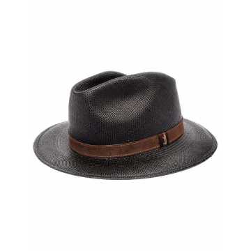 Panama 编织细节礼帽