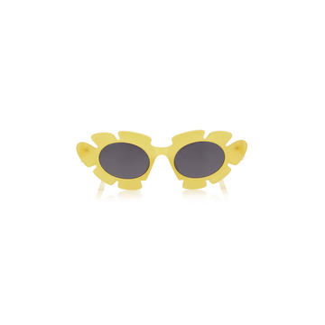 Floral-Frame Acetate Sunglasses