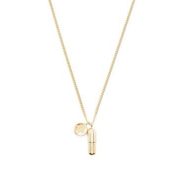 PILL CHARM NECKLACE GOLD NO COLOR