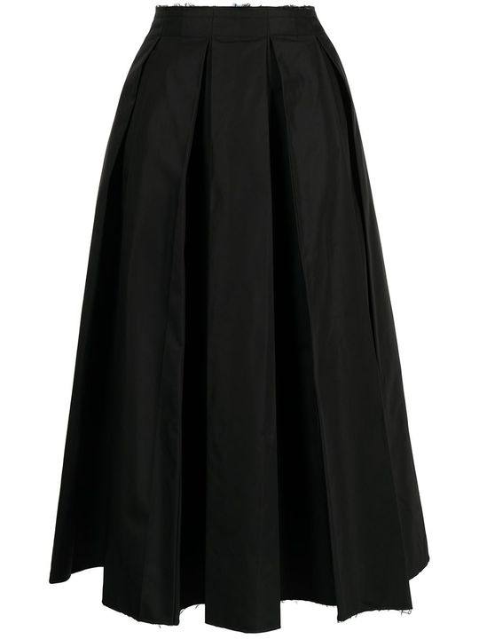 高腰伞形超长半身裙展示图