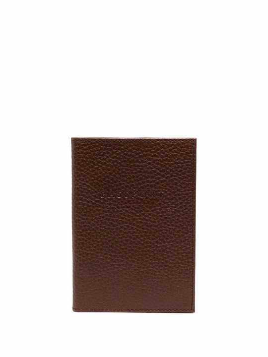 Plain leather passport cover展示图