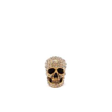 crystal-embellished skull earrings