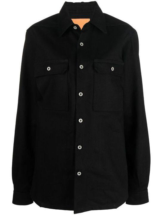 button-up denim overshirt展示图