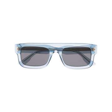 透明长方形框太阳眼镜