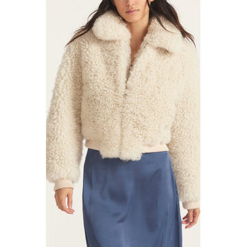 Morea Shearling Bomber Jacket