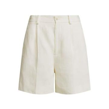 Tracy Pleated Linen Shorts