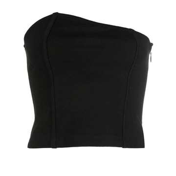 asymmetric bustier top