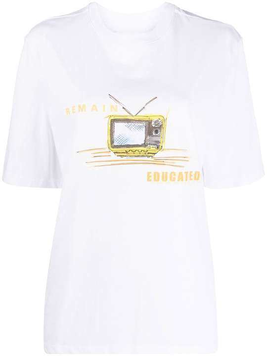 graphic-print organic cotton T-shirt展示图