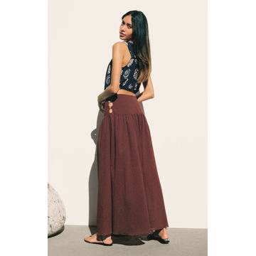 Kiki Cotton Maxi Skirt