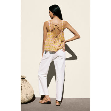 Andrea Linen-Cotton Pants