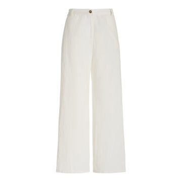 Enzo Linen-Cotton Wide-Leg Pants