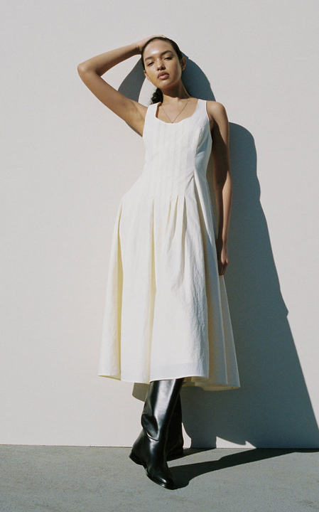 Avena Cotton Midi Dress展示图