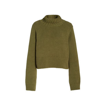 Luigi Cotton-Knit Rollover Sweater