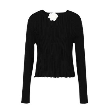 CUT-OUT KNIT TOP